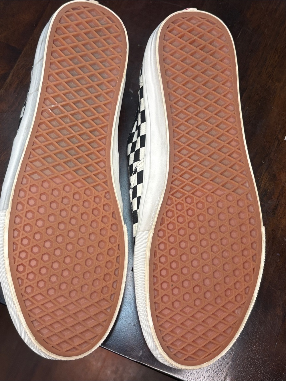 Vans Checkerboard Black and White Low-Top Sneakers No Box - Picture 3 of 5